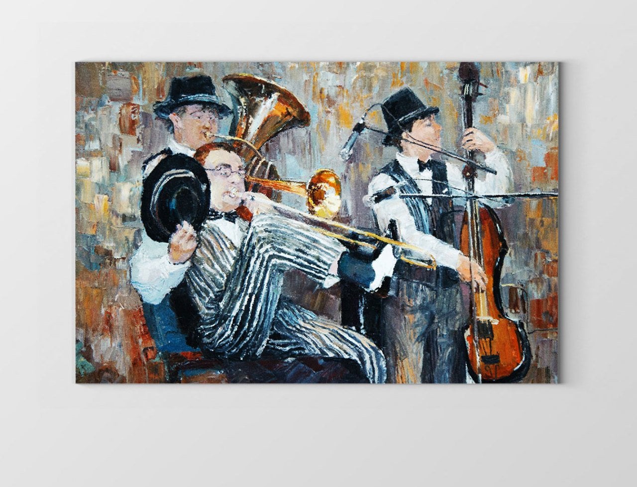 Orkestra Müzisyenler Tablosu Çerçevesiz - 50x90