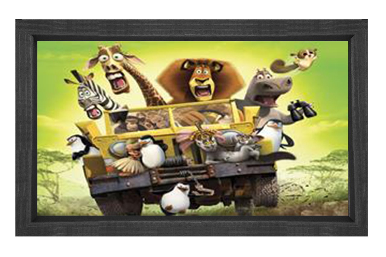 Animasyon Film Tablosu Siyah Ahşap Çerçeve - 50x70