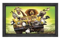 Animasyon Film Tablosu Siyah Ahşap Çerçeve - 50x70