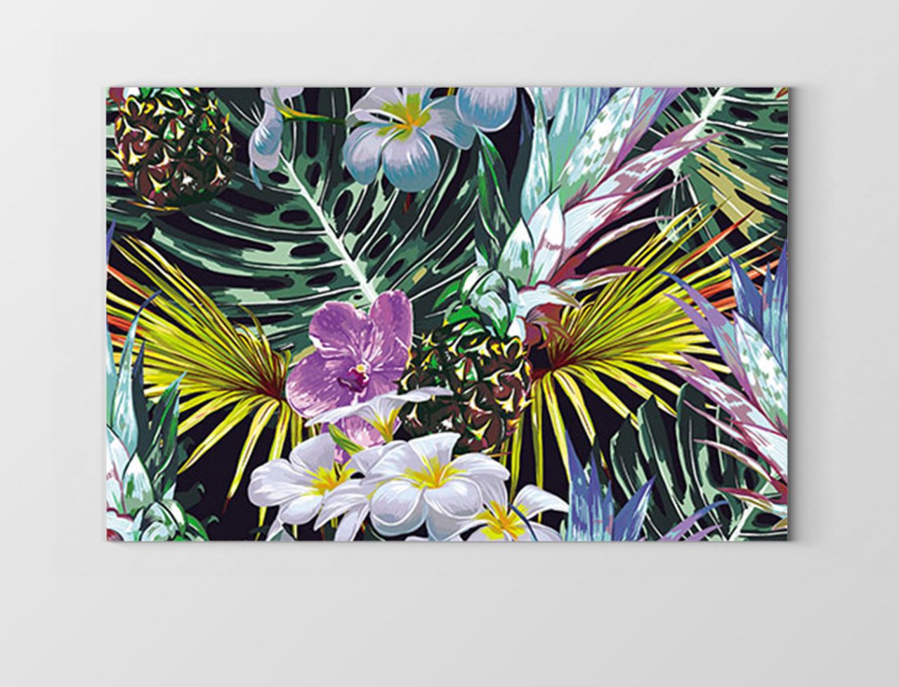 Ormanlı Çiçek Tablosu Çerçevesiz - 100x150