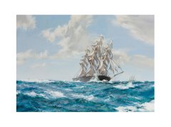 Montague Dawson-Gemi Tablosu Çerçevesiz - 50x90