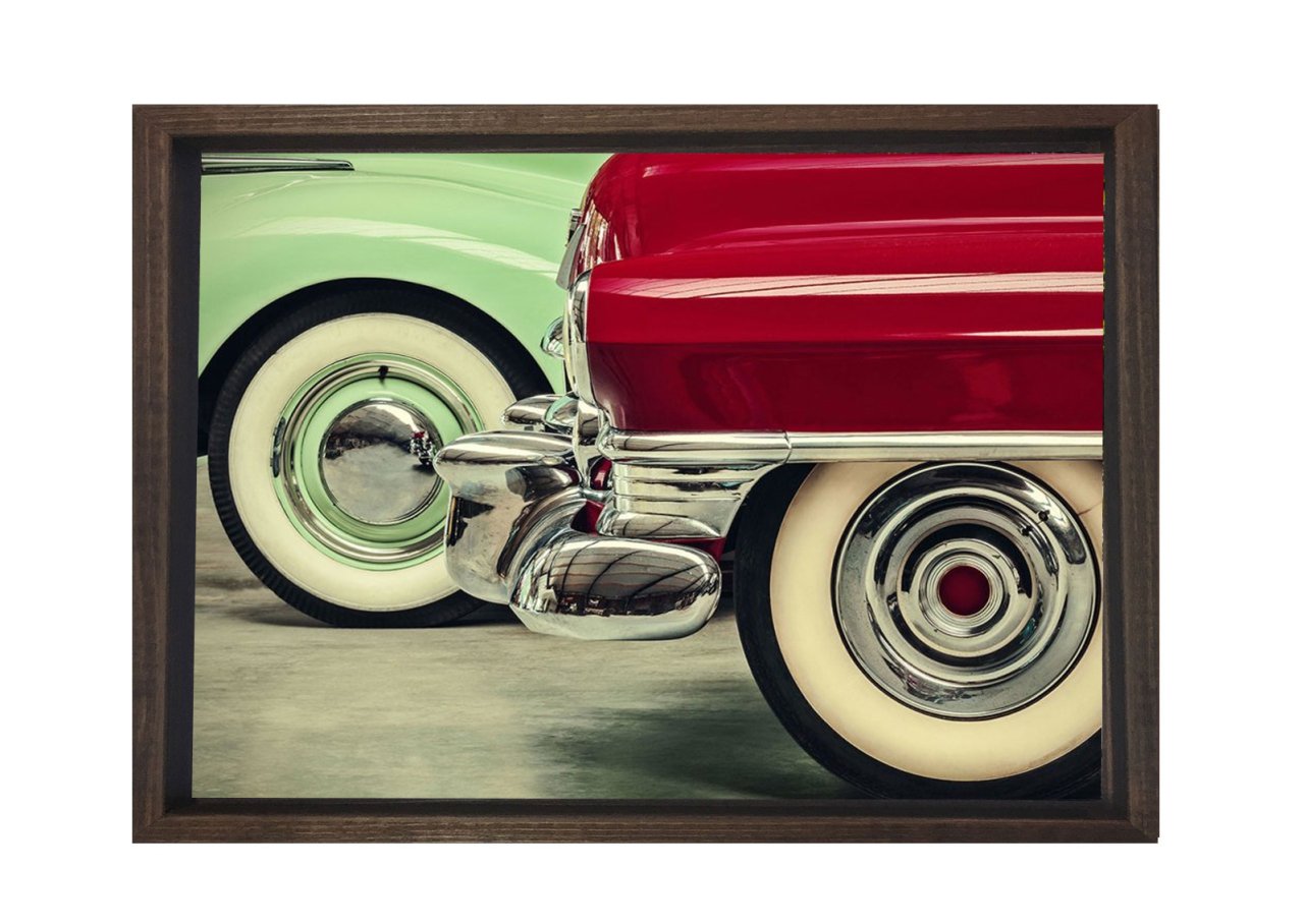 Puzzle Car Tablosu Kahverengi Ahşap - 100x150