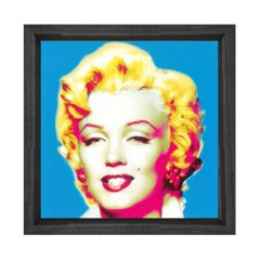 Marilyn Monroe Tablosu Siyah Ahşap Çerçeve - 40x40