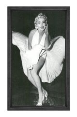 Marilyn Monroe Tablosu Siyah Ahşap Çerçeve - 50x70