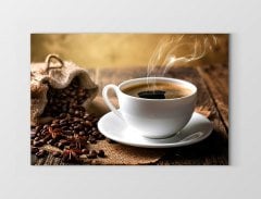 Kahve Çekirdekleri Ve Kahve Tablosu Çerçevesiz - 100x200