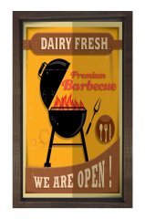 Barbekü Vintage Afiş Tablosu