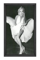 Marilyn Monroe Tablosu Siyah Ahşap Çerçeve - 70x100