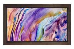 Soyut Reprodüksiyon Tablosu Kahverengi Ahşap - 100x150