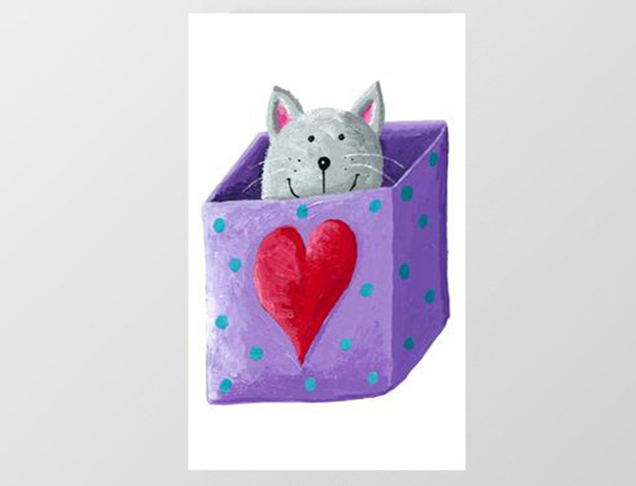 Kalpli Kedi Tablosu Çerçevesiz - 100x200