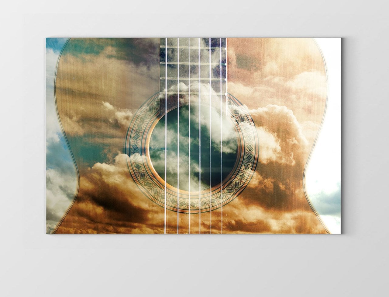 Gitar Ve Özgürlük Tablosu Çerçevesiz - 50x70