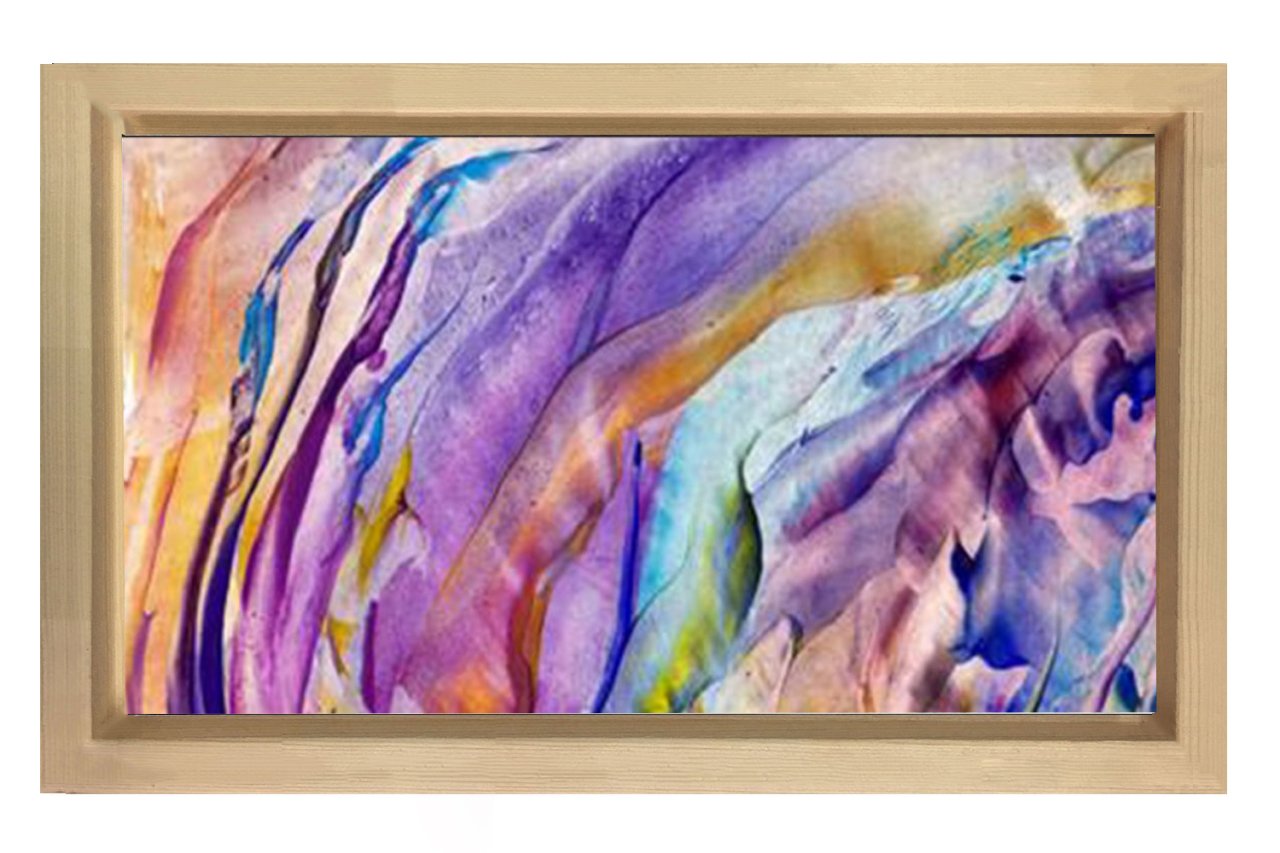 Soyut Reprodüksiyon Tablosu Naturel Ahşap - 100x200