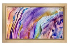 Soyut Reprodüksiyon Tablosu Naturel Ahşap - 100x200