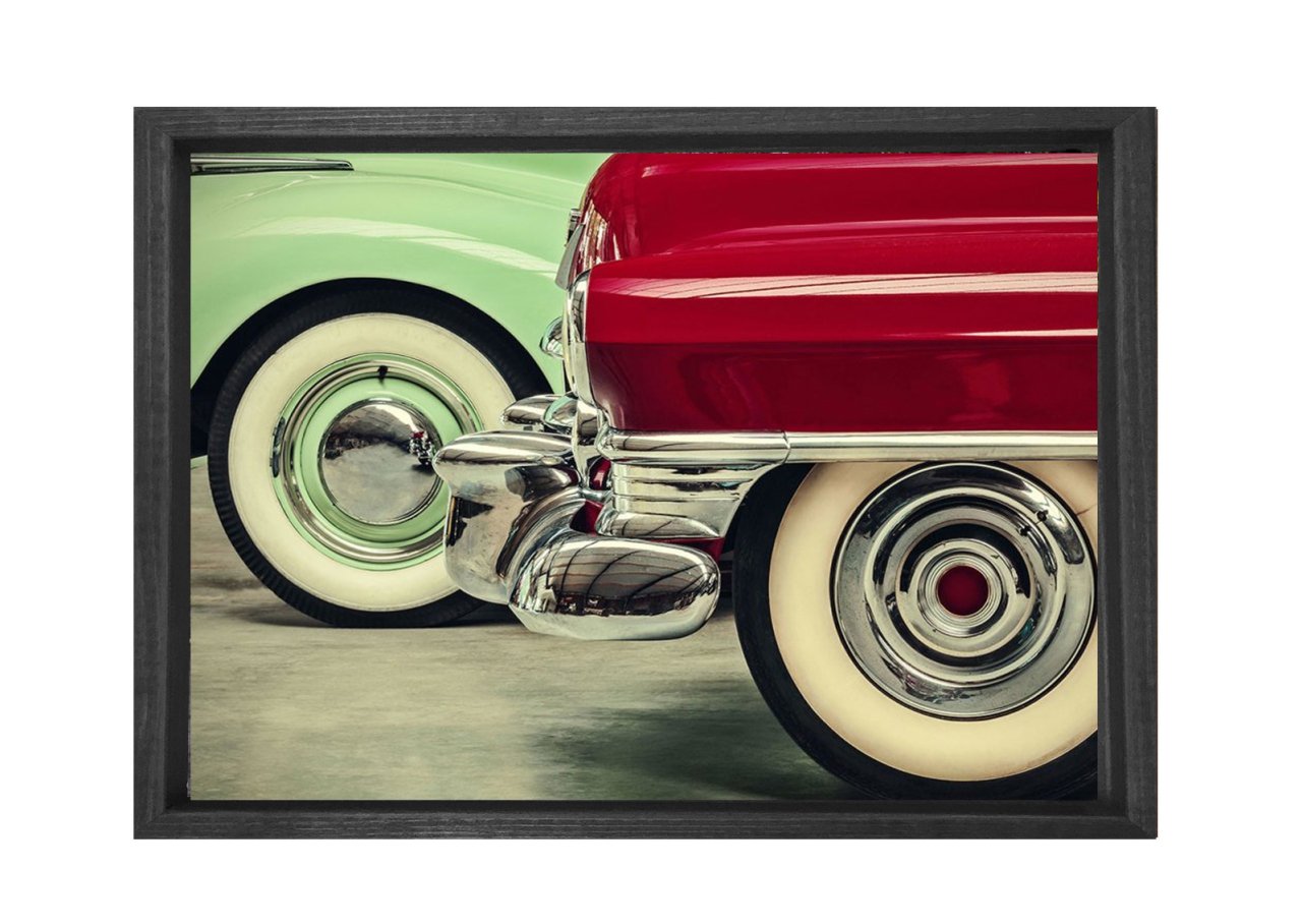 Puzzle Car Tablosu Siyah Ahşap - 100x150