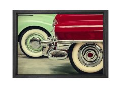 Puzzle Car Tablosu Siyah Ahşap - 100x150