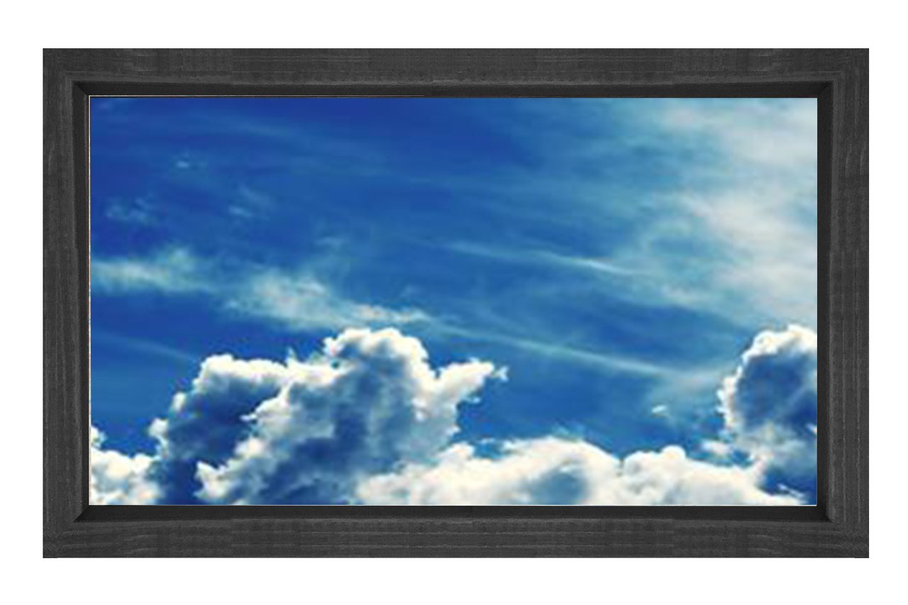 Bulutlar Tablosu Siyah Ahşap Çerçeve - 50x70