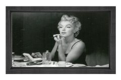 Marilyn Monroe Tablosu Siyah Ahşap Çerçeve - 100x200