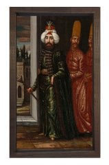 2. Mahmut Tablosu Kahverengi Ahşap Çerçeve - 45x30