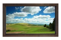 Gökyüzü Ve Orman Tablosu Kahverengi Ahşap Çerçeve - 40x60