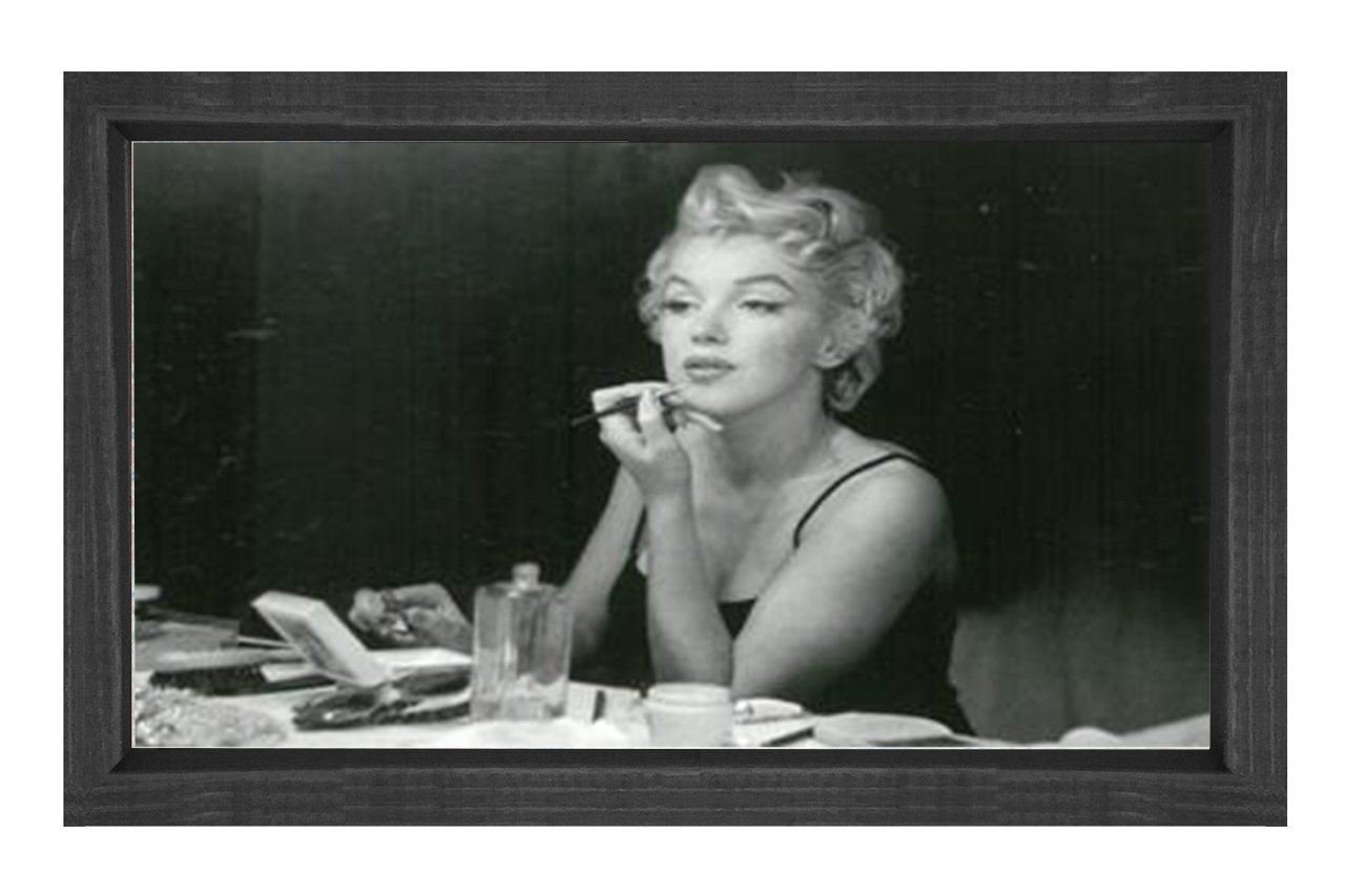 Marilyn Monroe Tablosu Siyah Ahşap Çerçeve - 40x60