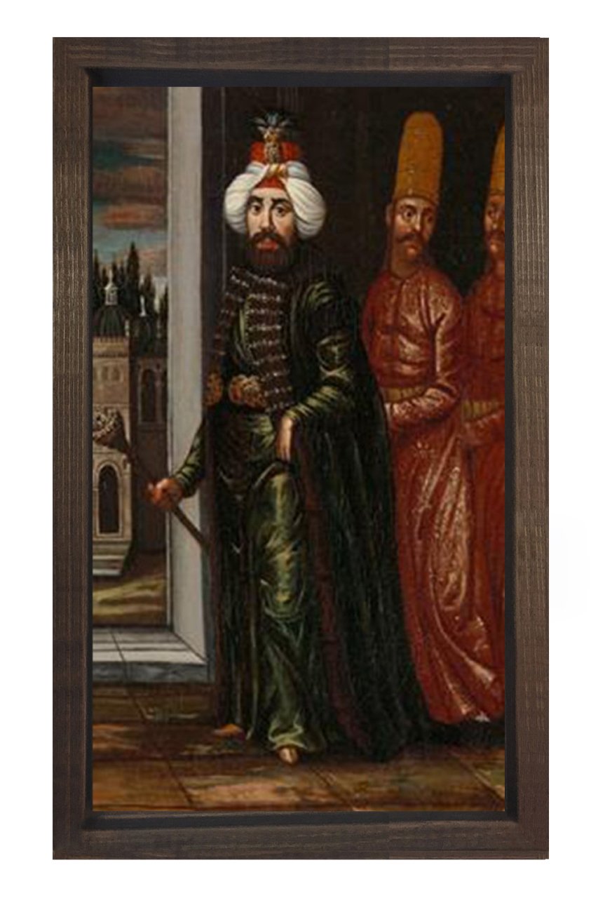 2. Mahmut Tablosu Kahverengi Ahşap Çerçeve - 50x70