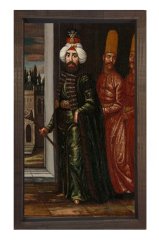2. Mahmut Tablosu Kahverengi Ahşap Çerçeve - 50x70