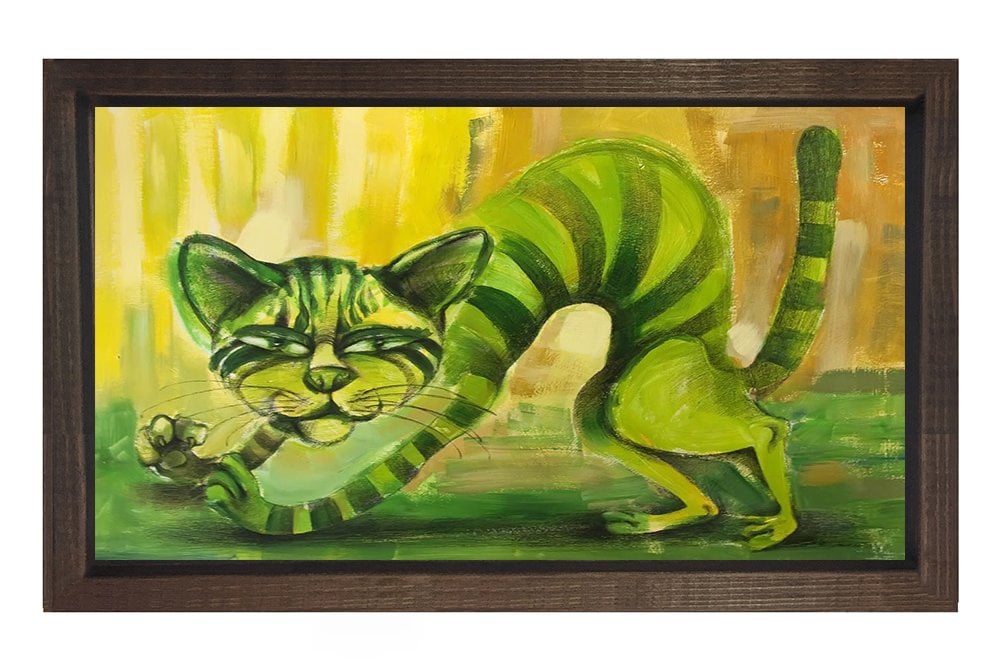 Vektörel Tablosu Kahverengi Ahşap Çerçeve - 100x150
