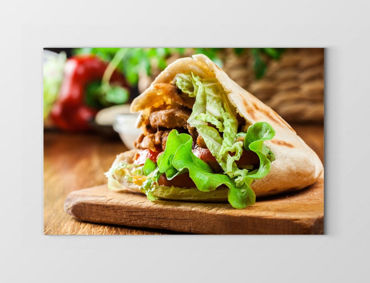 Lezzetli Döner Tablosu Çerçevesiz - 100x150