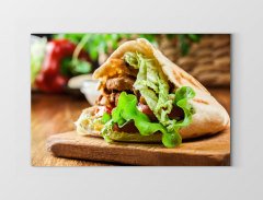 Lezzetli Döner Tablosu Çerçevesiz - 100x150