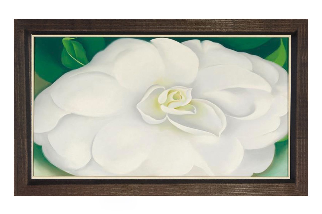 Georgia Okeeffe tablosu Tablosu Kahverengi Ahşap Çerçeve - 70x100