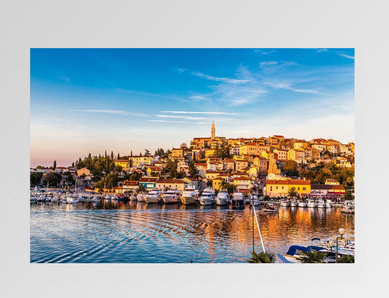 Kıyı Ve Şehir Tablosu Çerçevesiz - 100x150