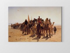 Çöl Kervanı Tablosu Çerçevesiz - 100x150