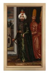 2. Mahmut Tablosu Naturel Ahşap Çerçeve - 45x30