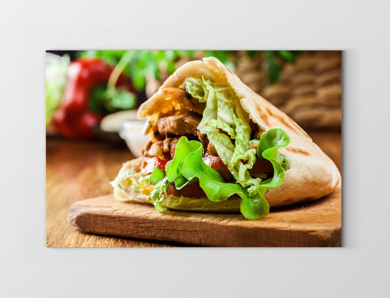 Lezzetli Döner Tablosu Çerçevesiz - 70x100