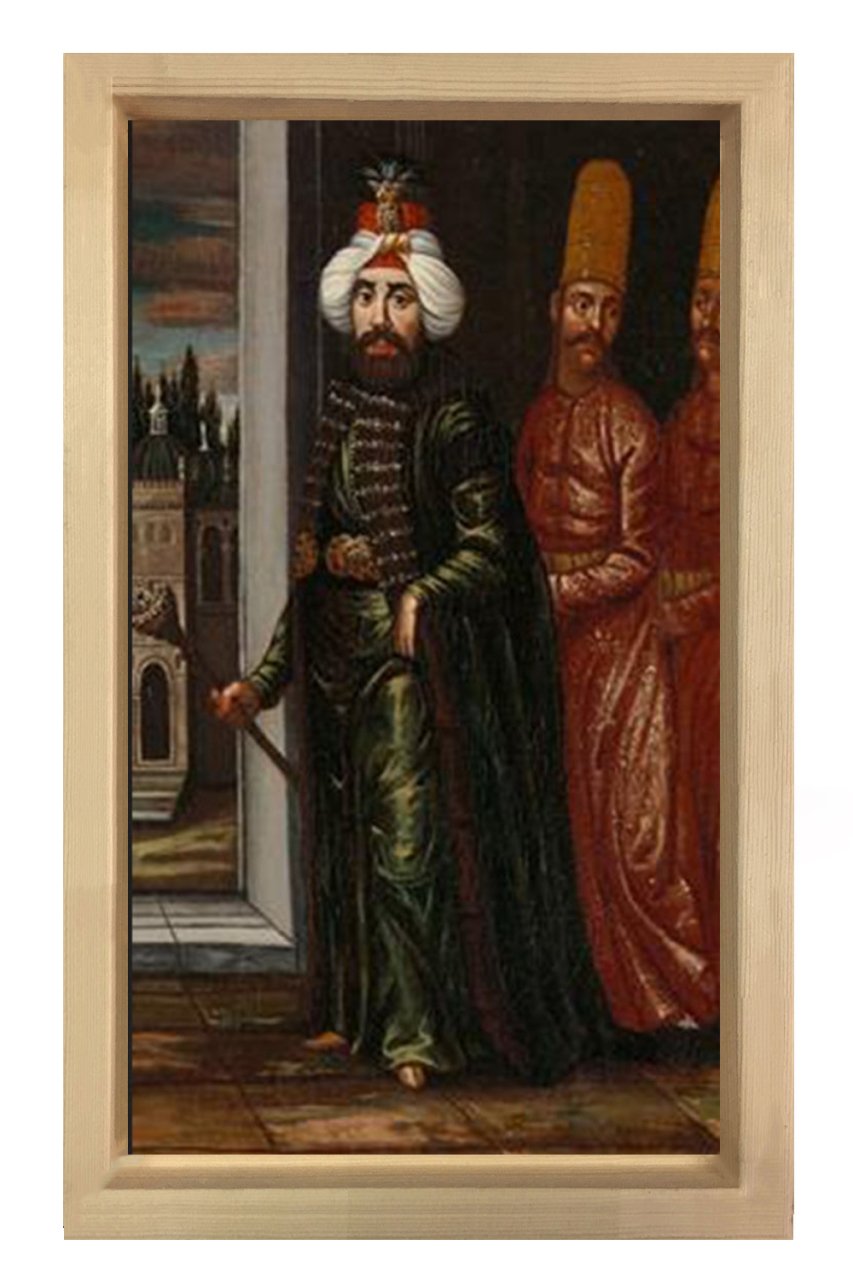 2. Mahmut Tablosu Naturel Ahşap Çerçeve - 50x90