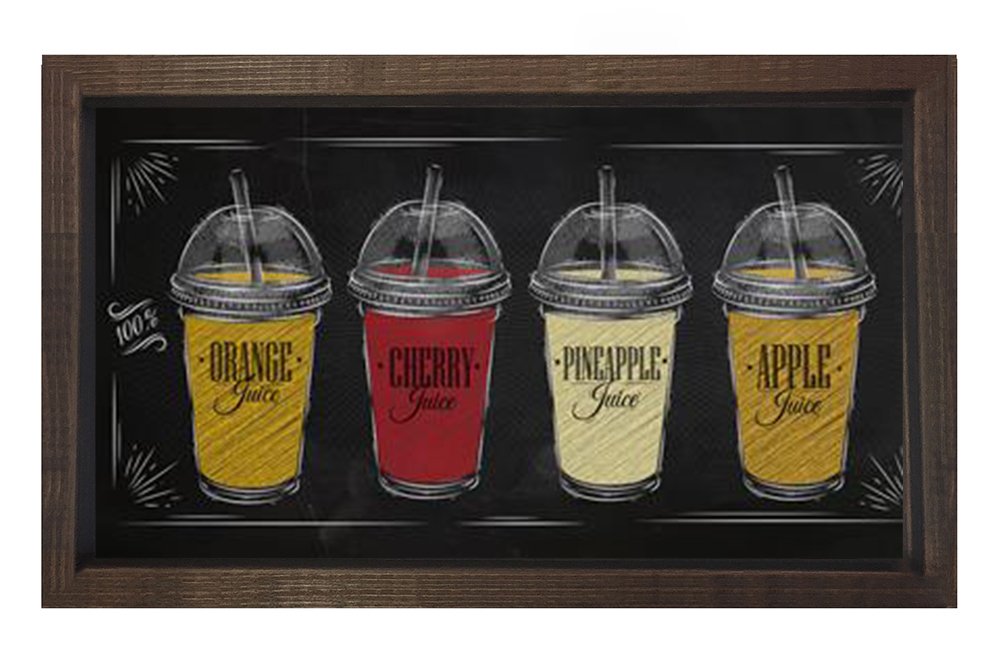 Coffe Type Tablosu Kahverengi Ahşap - 100x200