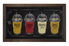 Coffe Type Tablosu Kahverengi Ahşap - 100x200
