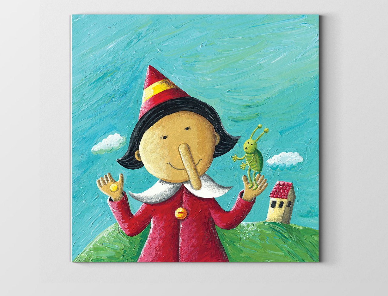 Pinokyo Tablosu Çerçevesiz - 60x60