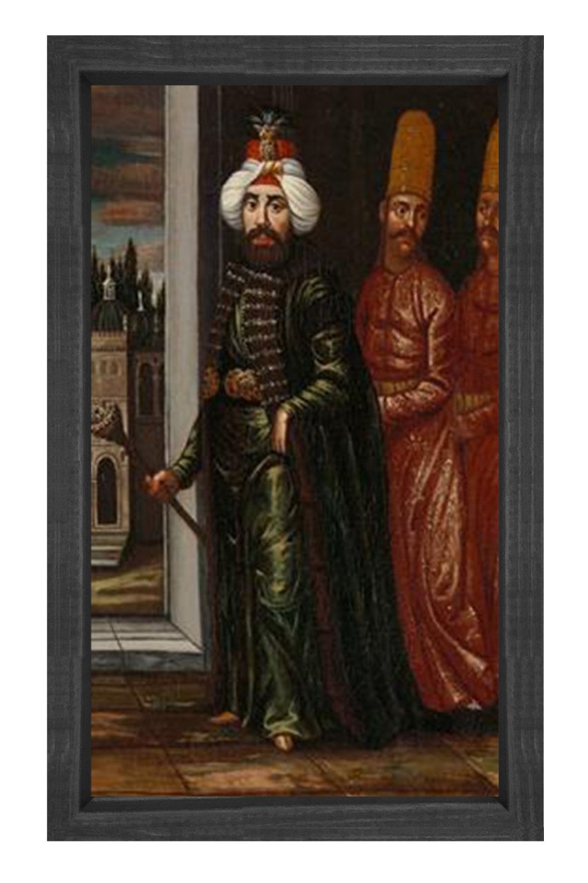 2. Mahmut Tablosu Siyah Ahşap Çerçeve - 100x150