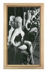 Marilyn Monroe Tablosu Naturel Ahşap Çerçeve - 45x30