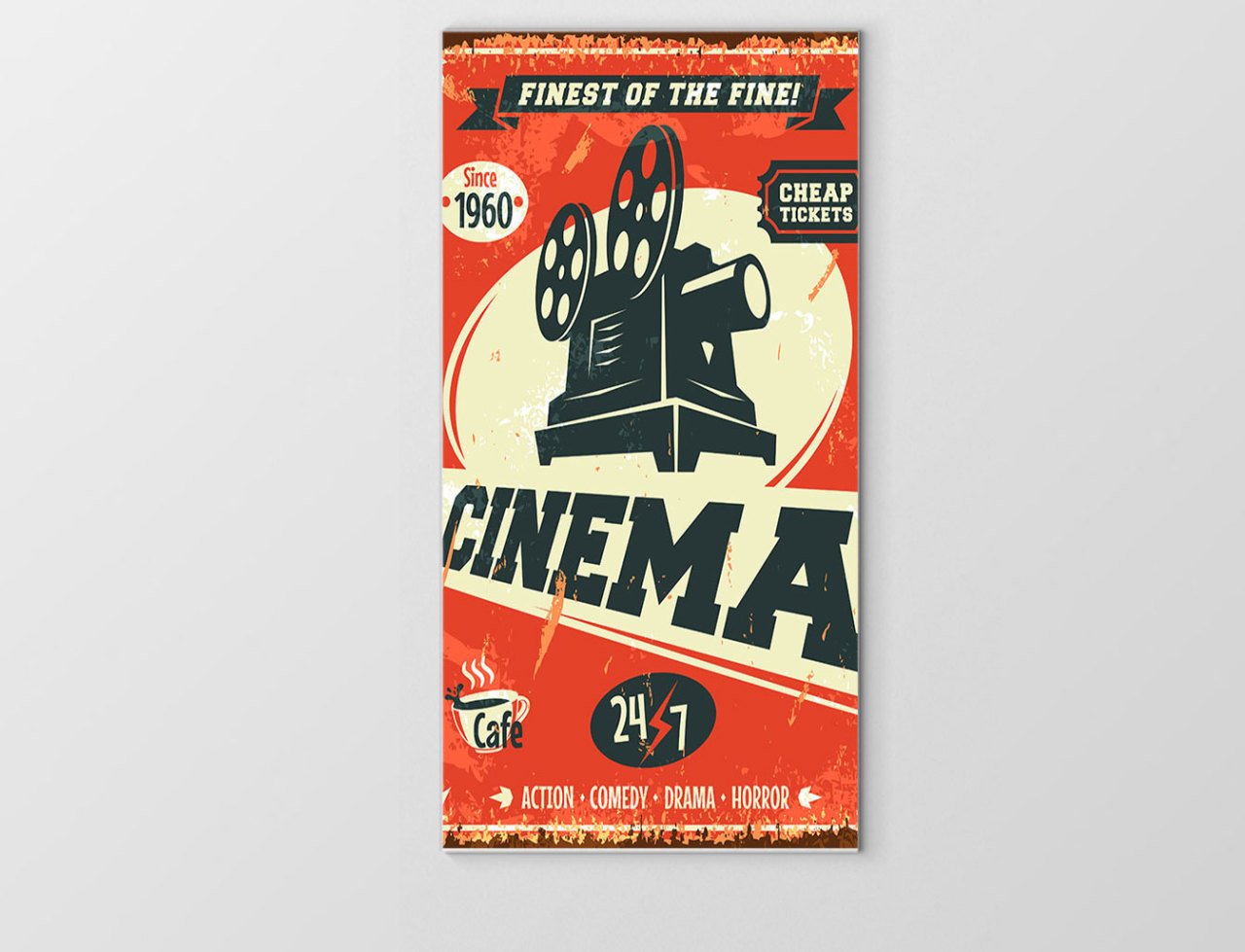 Cinema Tablosu Çerçevesiz - 70x100