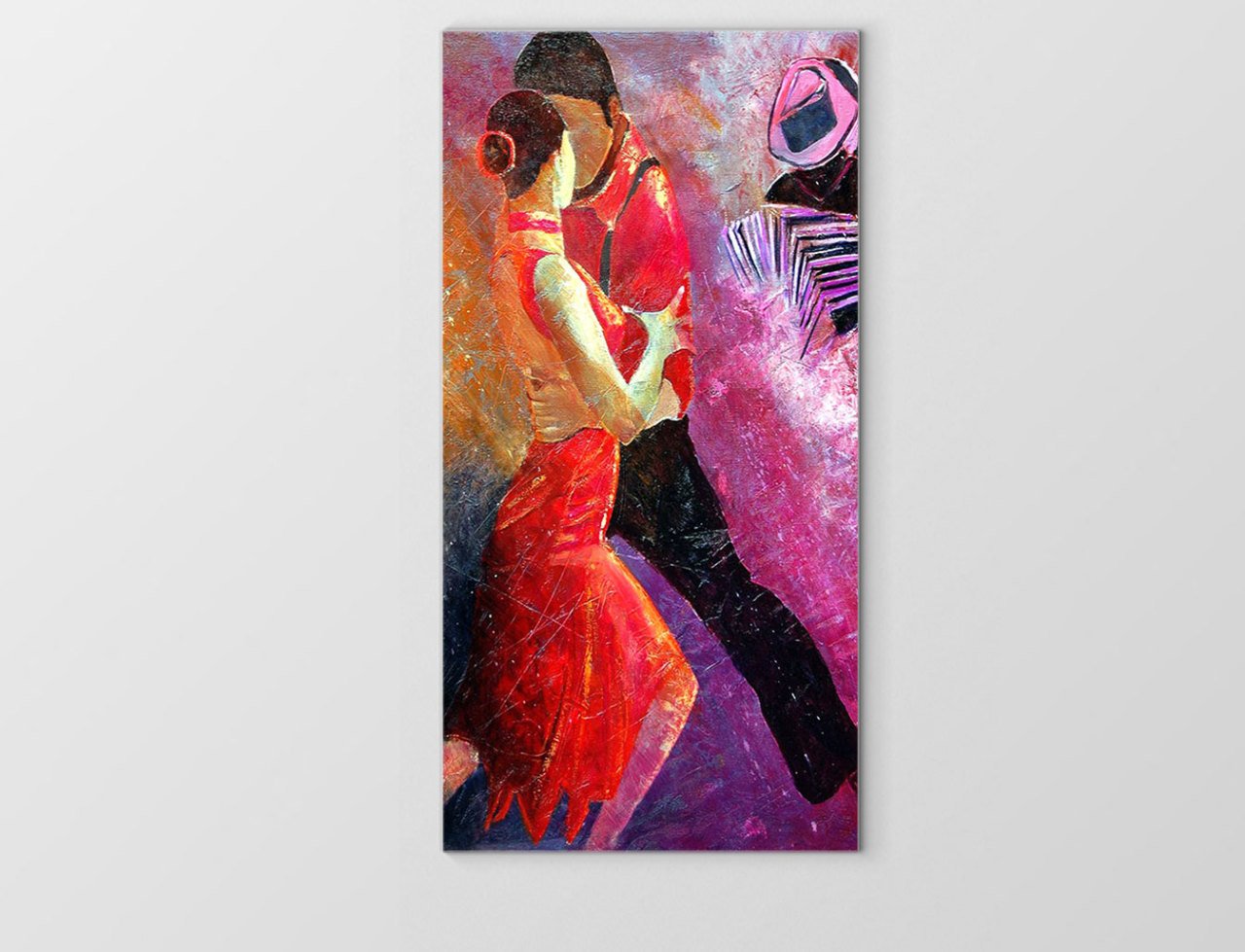 Tango Dansı Tablosu Çerçevesiz - 50x90