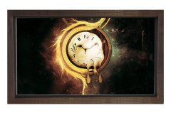 Eriyen Zaman Tablosu Kahverengi Ahşap Çerçeve - 100x200