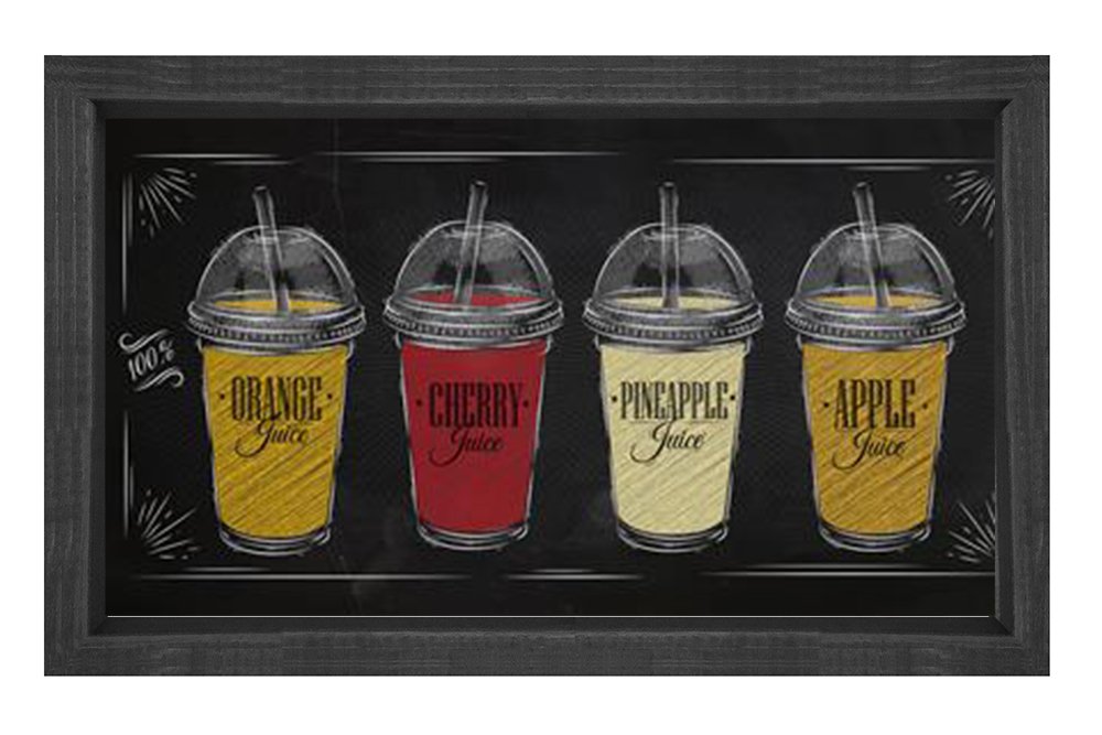 Coffe Type Tablosu Siyah Ahşap - 100x200