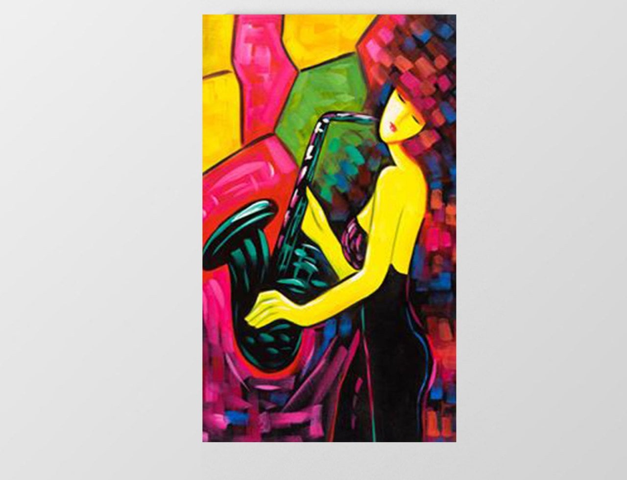 Saksafon Reprödiksiyon Tablosu Çerçevesiz - 50x90