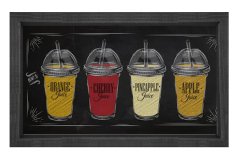 Coffe Type Tablosu Siyah Ahşap - 40x60