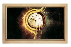 Eriyen Zaman Tablosu Naturel Ahşap Çerçeve - 40x60