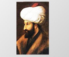 Fatih Sultan Mehmet tablosu Çerçevesiz - 40x60