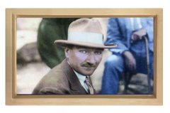 Atatürk Tablosu Naturel Ahşap - 100x200