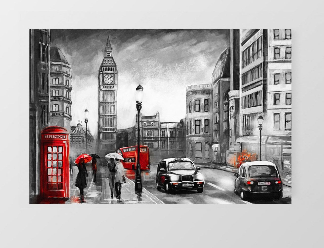 Londra Tablosu Çerçevesiz - 40x60