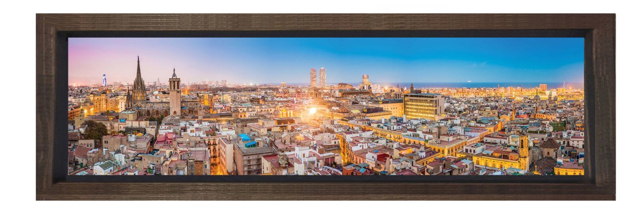 nzarası Tablosu Kahverengi Ahşap Çerçeve - 180x60